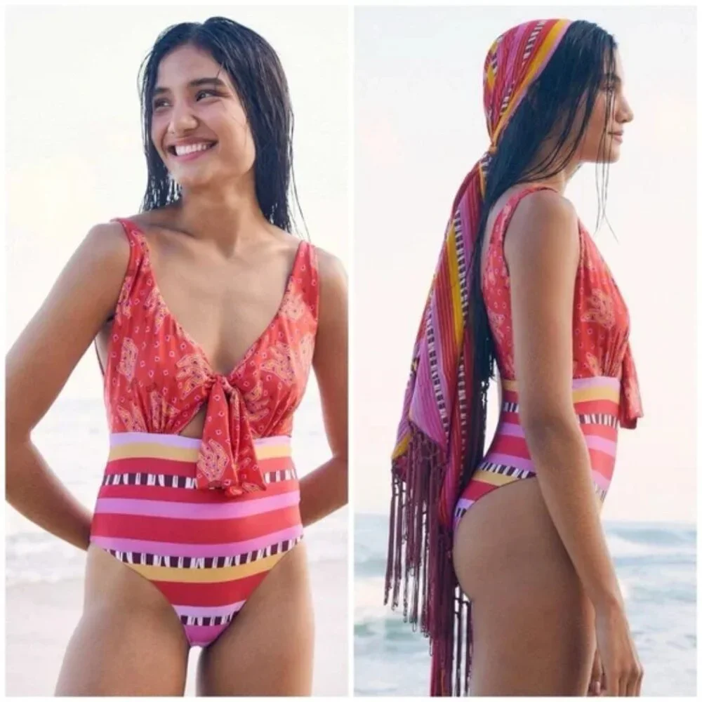 Farm Rio Reversible Tiki Bananas Lucy One Piece